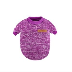 Cat Dog Sweater Classic Warm Pet Sweater Knitwear Warm Pajamas XL Purple